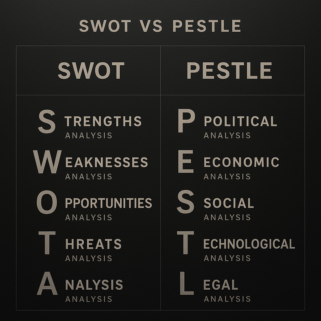 SWOT vs. PESTLE: Which Strategic Framework Should You Use?